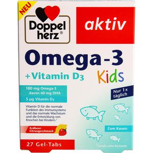 Omega-3 Doppelherz aktiv + Vitamin D3, Kids, 27 Gel-Tabs