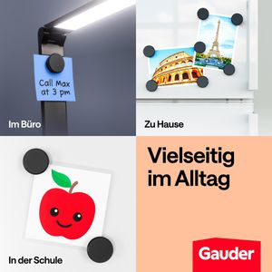 Produktbild für Magnete Gauder schwarz