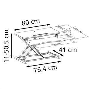 Produktbild für Schreibtischaufsatz LogiLink EO0033, schwarz