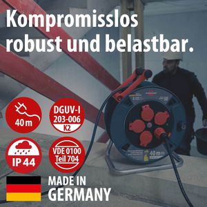 Produktbild für Kabeltrommel Brennenstuhl Professional 300KU, 40m