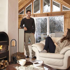 Produktbild für Kaminbesteck Relaxdays 10028780 aus Metall, schwarz, 4-teilig