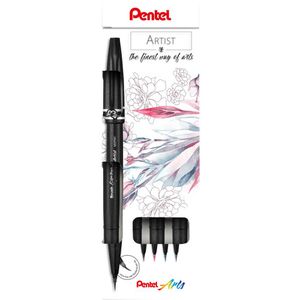 Brush-Pen Pentel SESF30C-4, Brush Pen Artist-Set