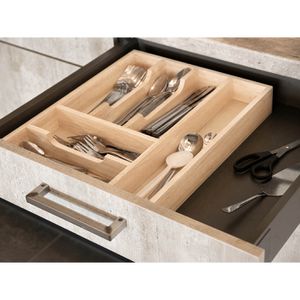 Produktbild für Besteckkasten Zeller 24045, braun, aus Gummibaum