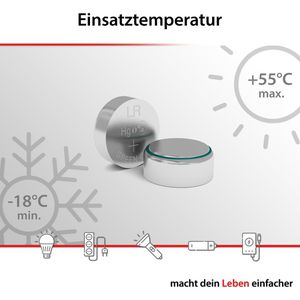 Produktbild für Knopfzelle Arcas Sortiment 24-teilig