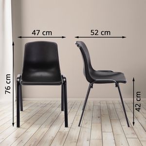 Produktbild für Besucherstuhl CLP Nowra, 313492, stapelbar