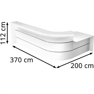 Produktbild für Empfangstheke Kerkmann Bari 3546, weiß