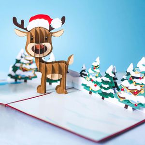 Produktbild für Weihnachtskarte papercrush 3D Rentier