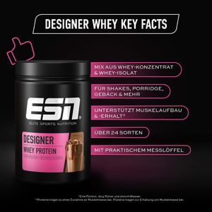 Produktbild für Proteinpulver ESN Designer Whey Protein, 908g