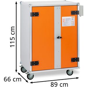 Produktbild für Akku-Ladeschrank CEMO Premium Plus 8/10, mit 8 Steckdosen