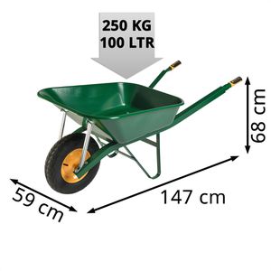 Produktbild für Schubkarre Haemmerlin Winkeleisenkarre 302334106, 100 Liter