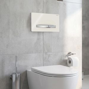 Produktbild für Betätigungsplatte Geberit Sigma50, Kunststoff &amp; Metall, für WC