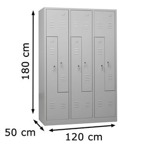 Produktbild für Spind G-Office WRZ/6.18120, Z-Spind, lichtgrau