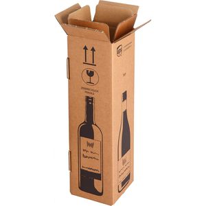Flaschenkarton Smartboxpro Weinkarton, 20 Stück