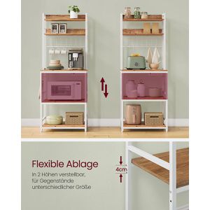 Produktbild für Küchenregal Vasagle KKS037W41EU, walnuss