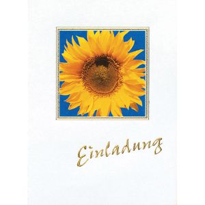 Produktbild für Einladungskarten bsb 417416-2, Sonnenblume