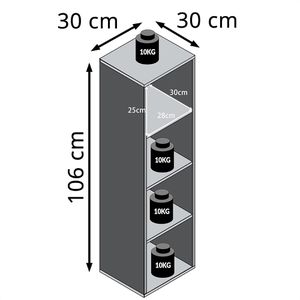 Produktbild für Bücherregal CASARIA Skylar, 109250, eiche