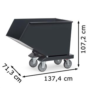 Produktbild für Kippbehälter Fetra Muldenkipper 4702, für Stapler