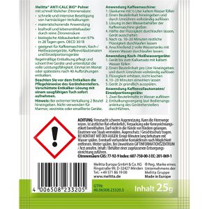 Produktbild für Entkalker Melitta Anti Calc Bio Powder