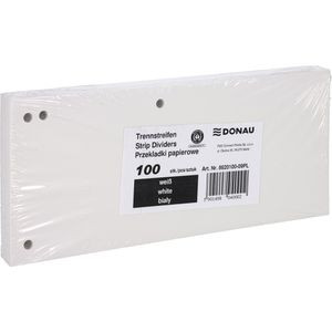 Produktbild für Trennstreifen DONAU 8620100-09PL Duo, weiß
