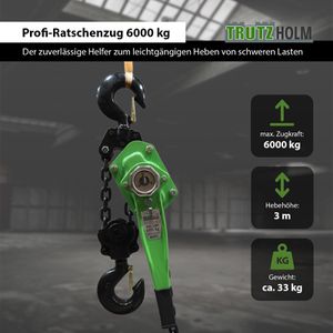 Produktbild für Kettenzug Trutzholm 41800, Hebelzug