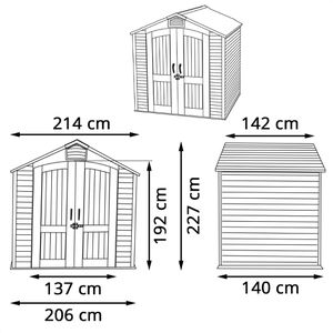 Produktbild für Geräteschuppen Lifetime Starlet, LG07000, 3,05 m²