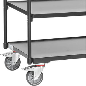Produktbild für Tischwagen Fetra 2750-7016 Grey Edition, aus Metall &amp; Holz
