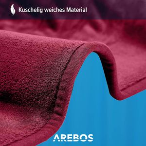 Produktbild für Heizdecke Arebos 105347, bordeaux