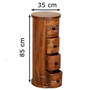 Produktbild für Kommode Wohnling WL6.148, sheesham