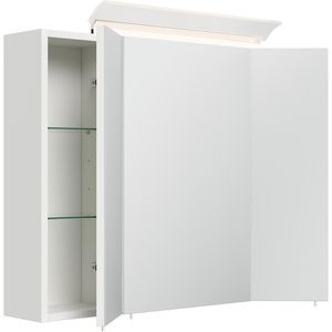 Produktbild für Spiegelschrank Posseik weiß hochglanz