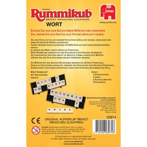Produktbild für Kartenspiel Jumbo 3974, Original Rummikub Wort