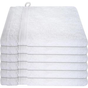 Waschlappen Dyckhoff Siena Set, weiß, 16 x 21 cm