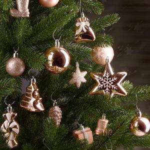 Produktbild für Weihnachtskugeln BRUBAKER 807704, rosegold