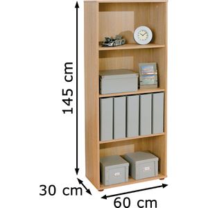 Produktbild für Aktenregal Inter-Link Parini 3, 19500030, aus Holz