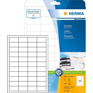 Produktbild für Universaletiketten Herma 5051 Premium, weiß