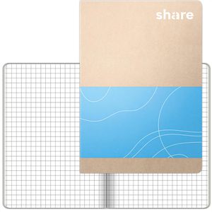 Notizbuch share 4-0015, farbig sortiert, A6