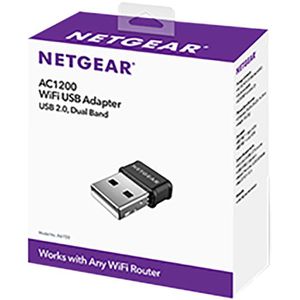 Produktbild für WLAN-Adapter Netgear AC1200, A6150-100PES, Nano, USB 2.0