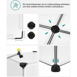 Produktbild für Schuhregal Songmics LPC10W, aus Kunststoff