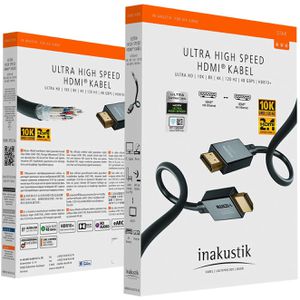 Produktbild für HDMI-Kabel InAkustik 00324620 HDMI 2.1, vergoldete Stecker