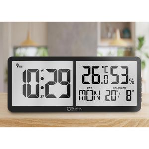 Produktbild für Wanduhr Miraval Kunststoff, digital, Funkuhr