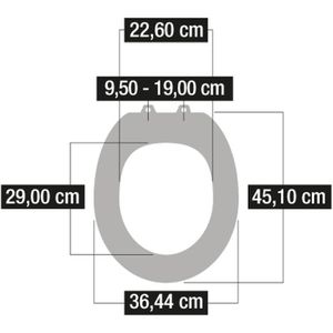 Produktbild für WC-Sitz Cornat Seestern KSDSC102, oval, aus Thermoplast