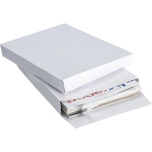 Faltentaschen Mailmedia B4, weiß