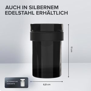 Produktbild für Zahnputzbecher ovimar Engeloya, aus schwarzem Glas
