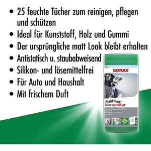 Produktbild für Reinigungstücher Sonax 04158410, matteffect, feucht