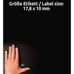 Produktbild für Folienetiketten Zweckform L7785-25, transparent