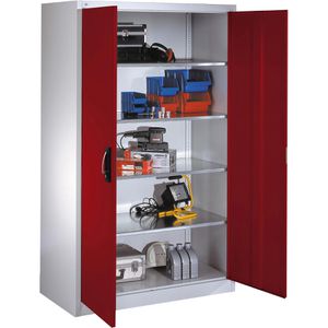 Produktbild für Werkzeugschrank CP-Möbel 8932-00, aus Metall, grau / rot