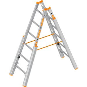 Stehleiter Layher Topic 1061, beidseitig begehbar