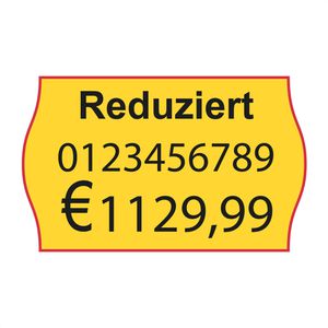 Produktbild für Preisetiketten Contact A57101220-00091, gelb