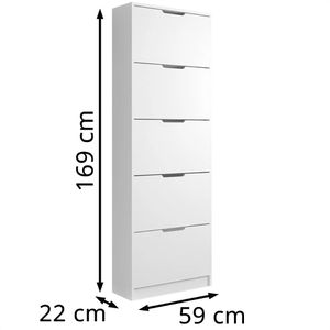 Produktbild für Schuhschrank Vicco Luca, weiß