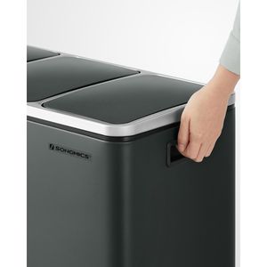 Produktbild für Mülleimer Songmics LTB54GS, anthrazit-grau