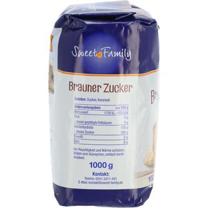 Produktbild für Zucker Sweet-Family brauner Kristallzucker